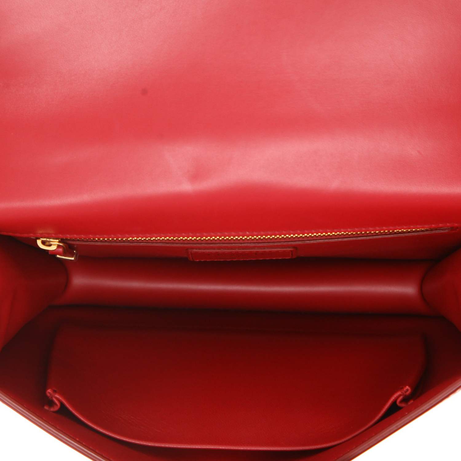 Sac bandoulière Dior  30 Montaigne en cuir rouge - Detail D3