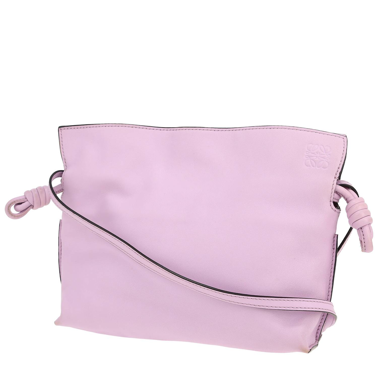 Borsa/pochette Loewe  Flamenco Knot  in pelle viola lilla