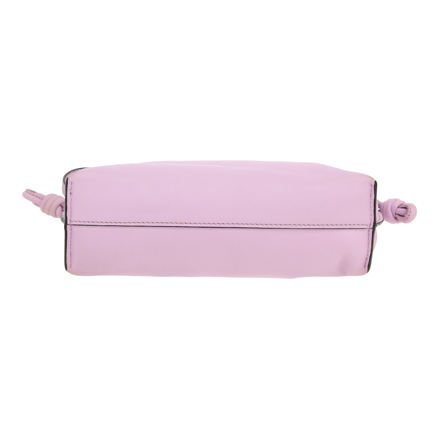 Loewe Flamenco Knot handbag/clutch in purple leather - Detail D1
