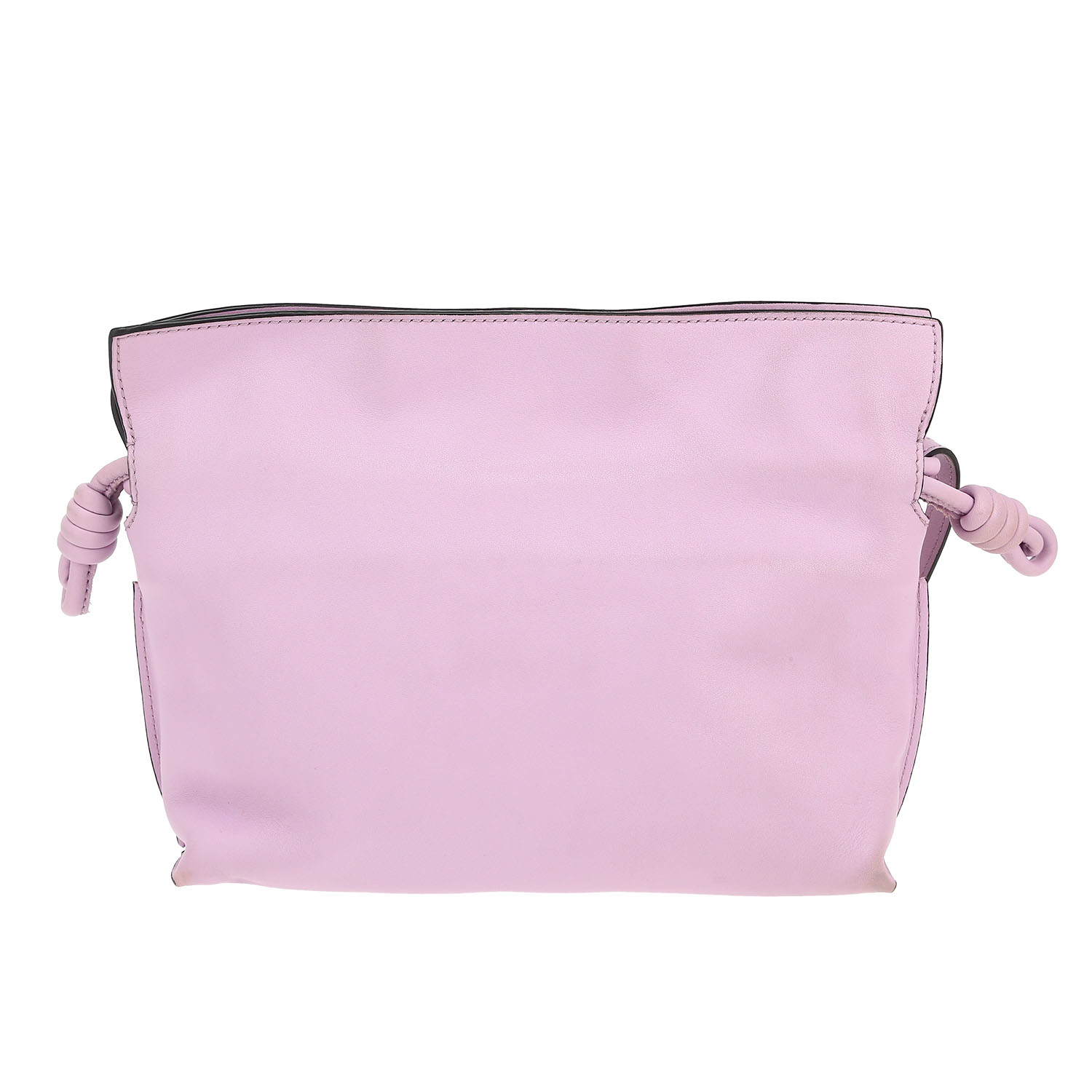 Bolso/bolsito Loewe  Flamenco Knot  en cuero color lila - Detail D4