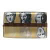 Louis Vuitton Editions Limitées Fornasetti handbag  in gold leather  and monogram canvas - Detail D1 thumbnail