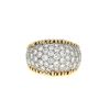 Anello Tiffany & Co Schlumberger Stitches in platino, oro giallo e diamanti - 360 thumbnail