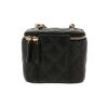 Chanel   shoulder bag  in black quilted leather - Detail D2 thumbnail