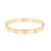 Cartier Love 4 diamants bracelet in pink gold and diamonds - 360 thumbnail