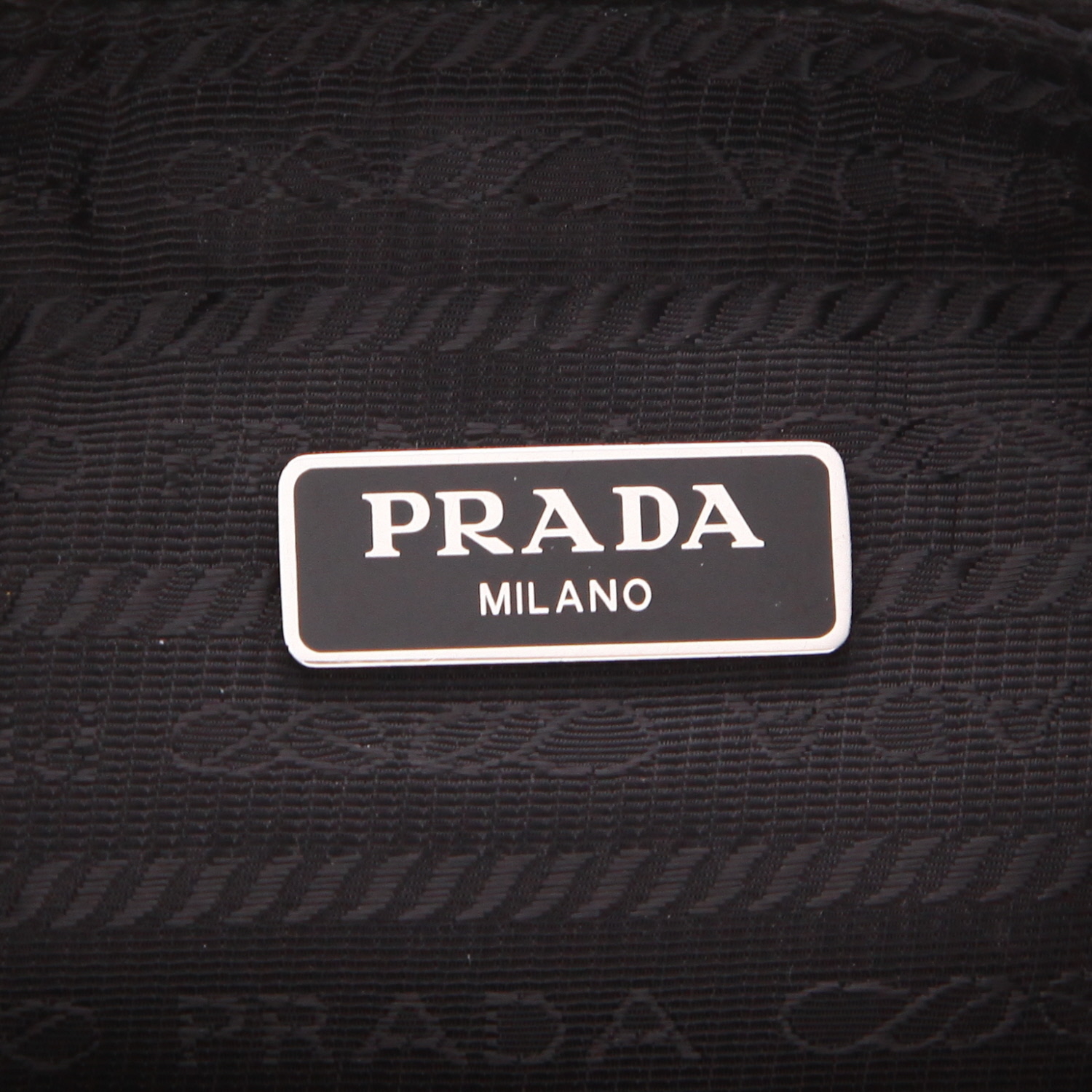 Borsa a tracolla Prada  Re-Edition 2005 in tela e pelle nera - Detail D2