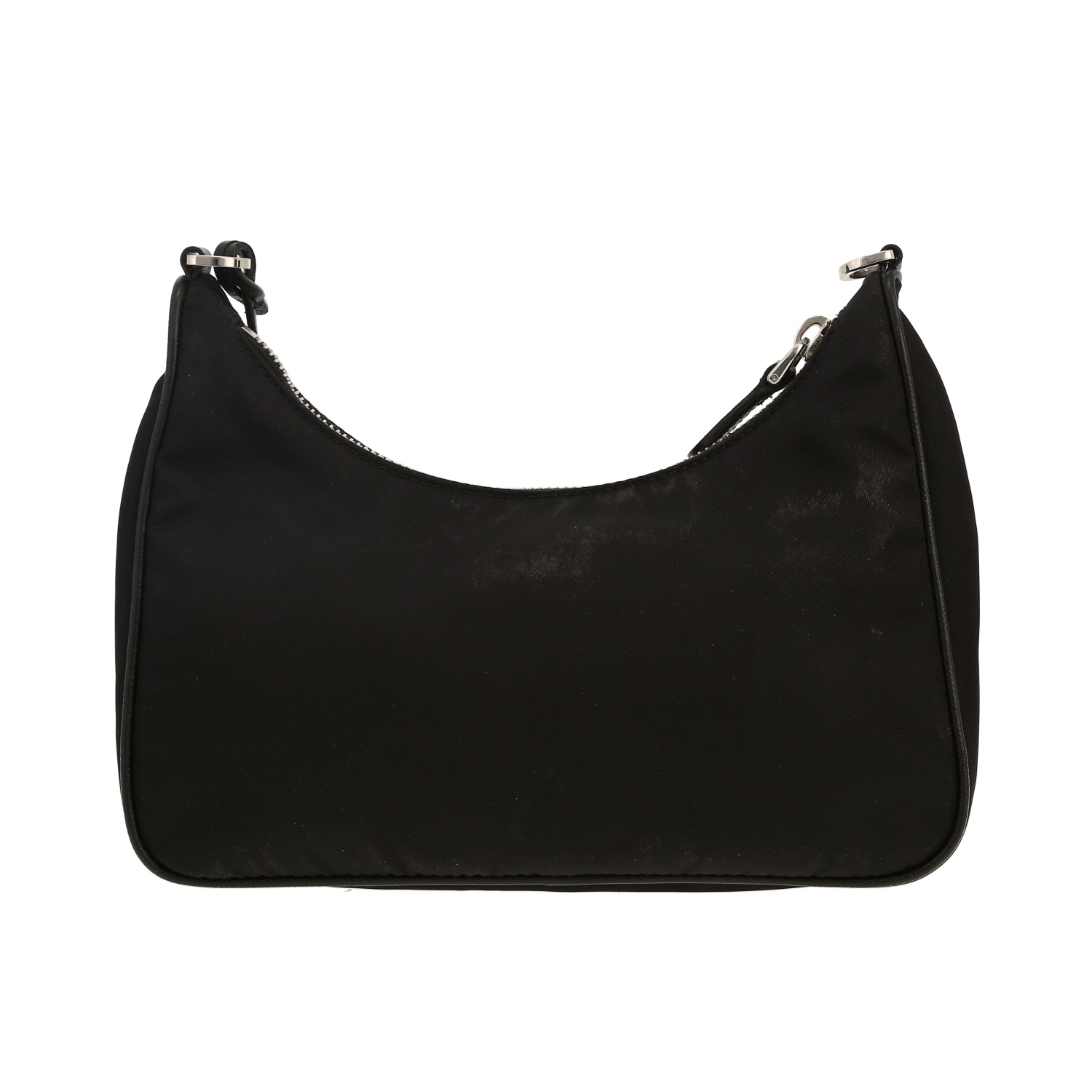 Sac bandoulière Prada  Re-Edition 2005 en toile et cuir noire - Detail D5