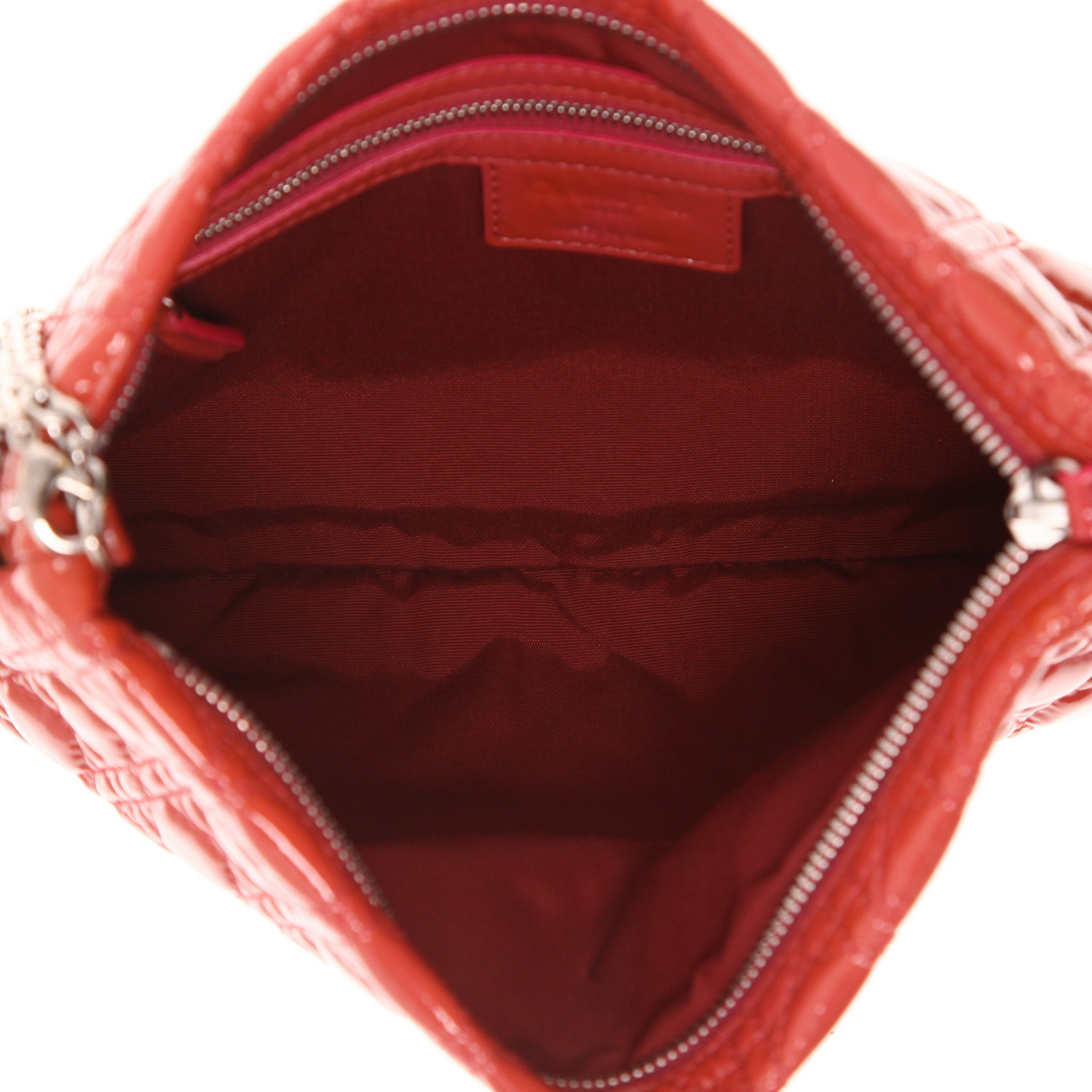 Dior   pouch  in red patent leather - Detail D3
