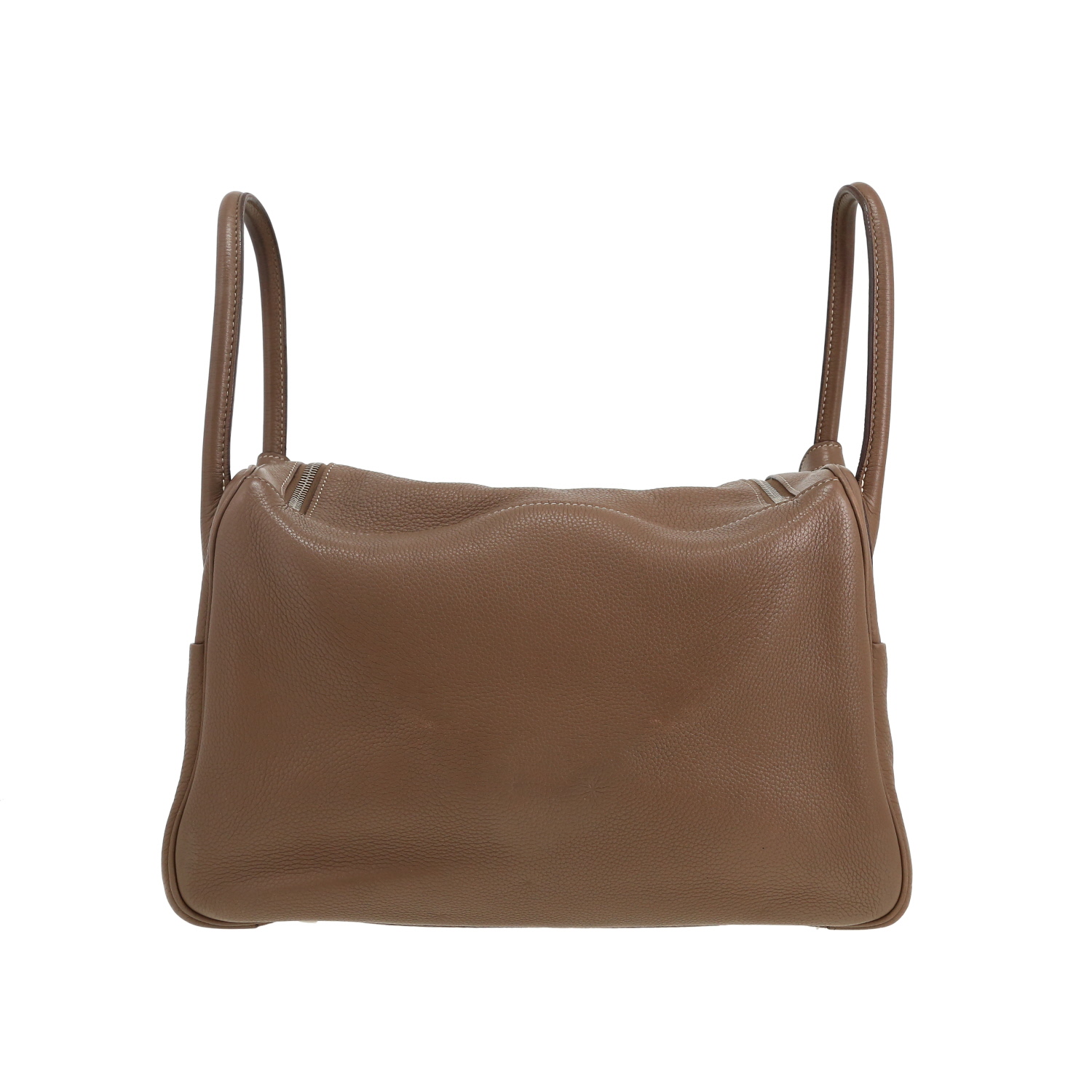 Borsa Hermès  Lindy 30 cm in pelle togo etoupe - Detail D4