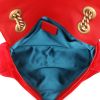 Bolso bandolera Gucci  GG Marmont en terciopelo acolchado rojo - Detail D3 thumbnail