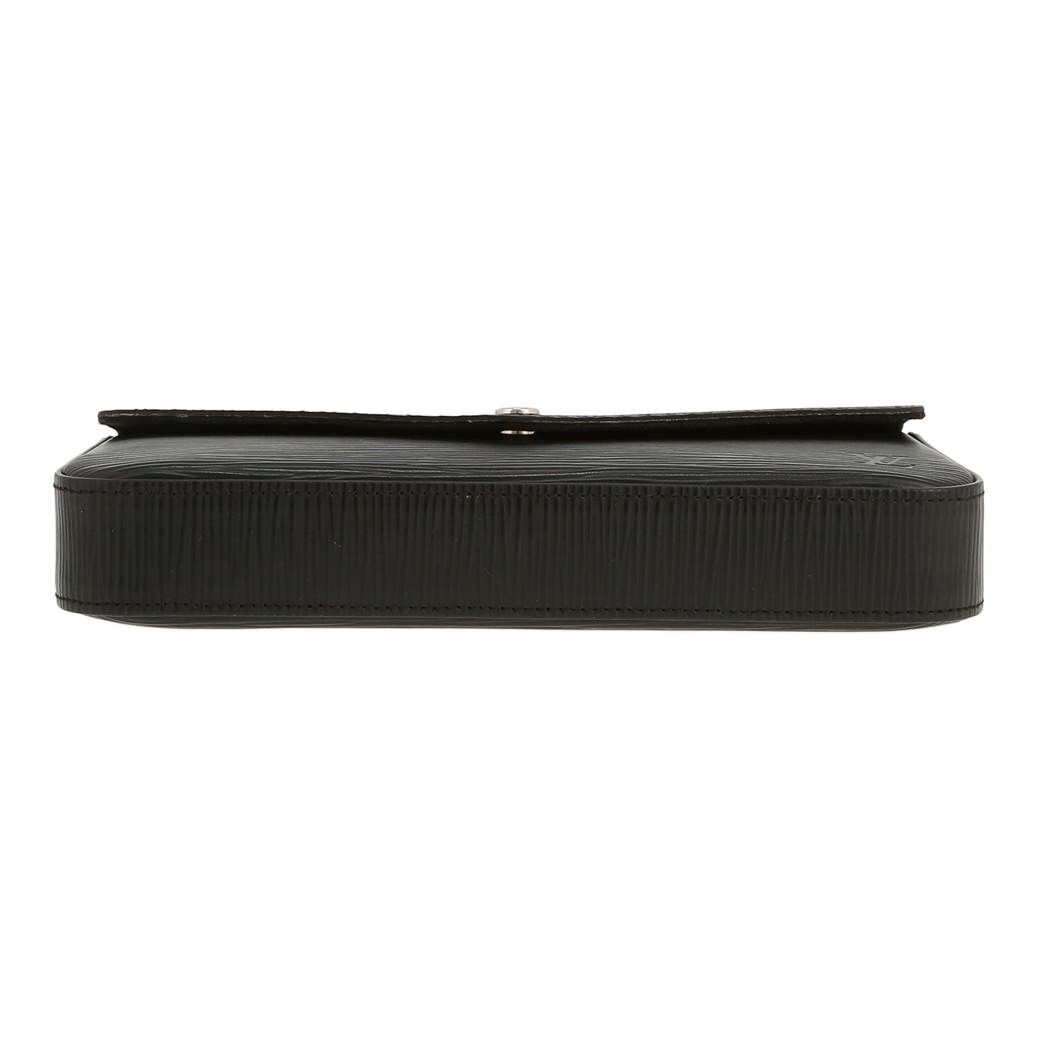 Louis Vuitton Félicie shoulder bag in black epi leather - Detail D1