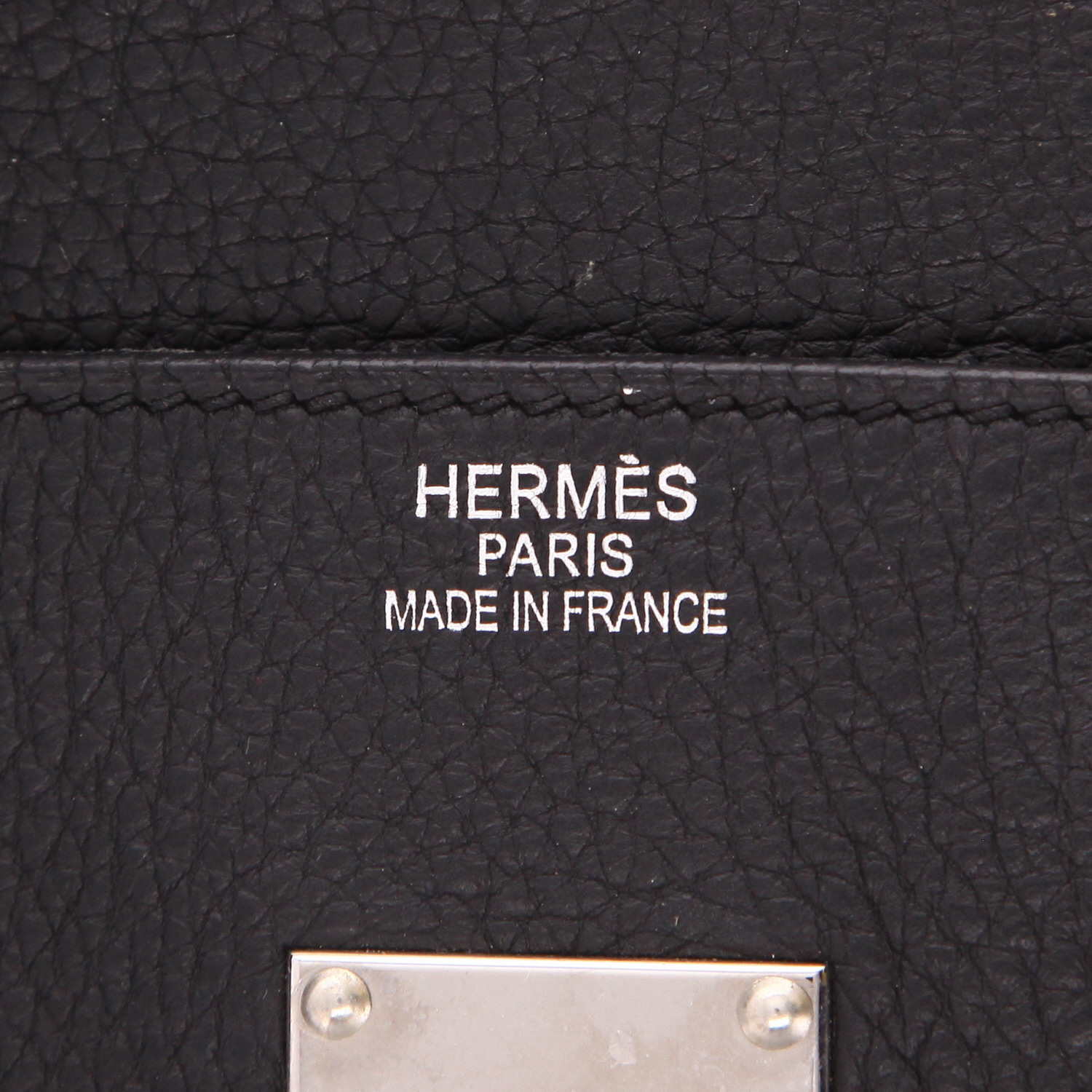 Borsa Hermès  Birkin Shoulder in pelle togo nera - Detail D2
