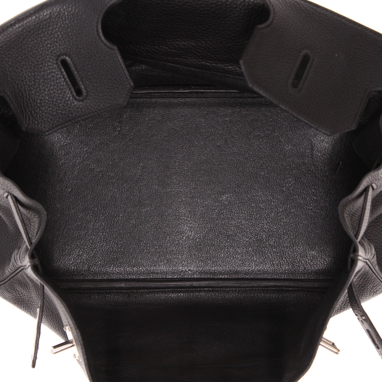 Borsa Hermès  Birkin Shoulder in pelle togo nera - Detail D3