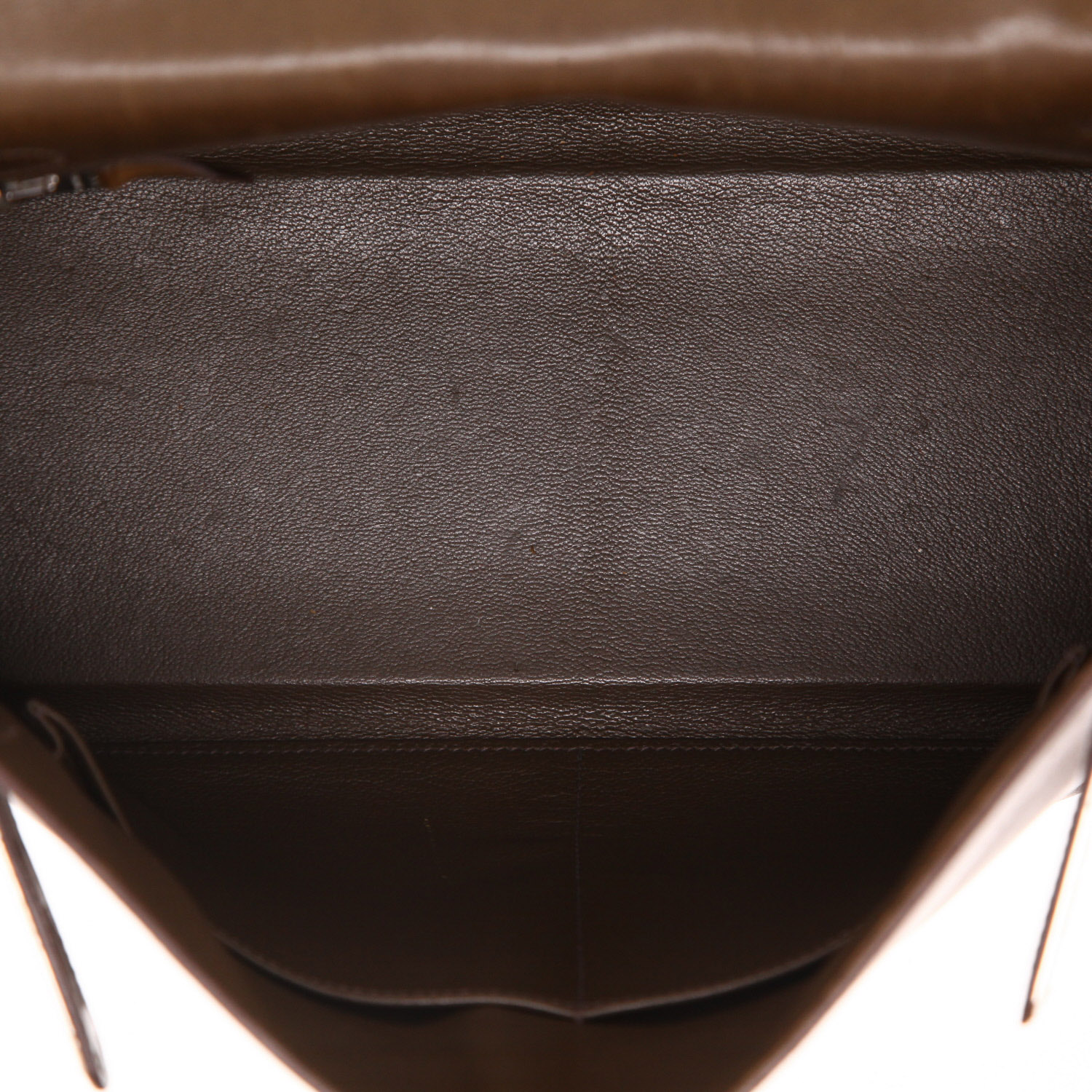 Hermès  Kelly 32 cm handbag  in brown Barenia leather - Detail D3