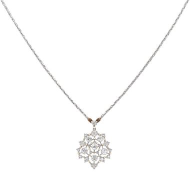 Collier Buccellati Eternelle Rombi en or blanc, or jaune et diamants