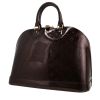 Bolso de mano Louis Vuitton  Alma modelo grande  en charol Monogram color berenjena - 00pp thumbnail