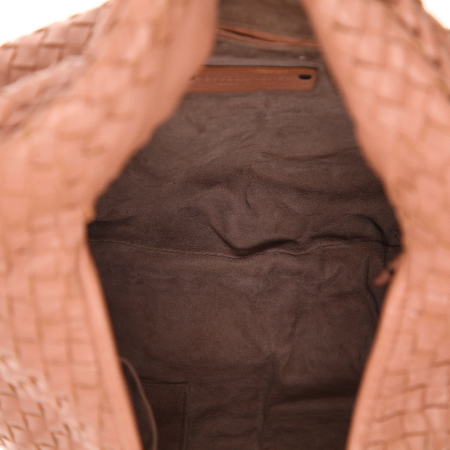 Borsa Bottega Veneta  Veneta in pelle intrecciata rosa - Detail D3