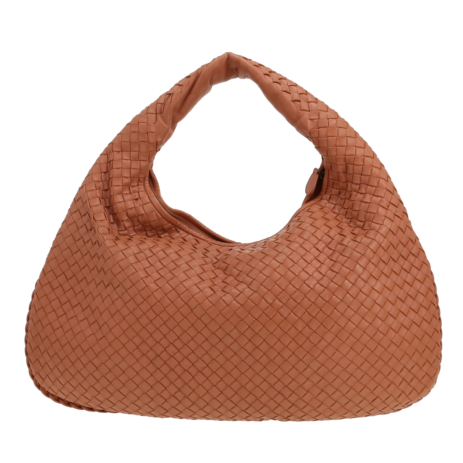 Borsa Bottega Veneta  Veneta in pelle intrecciata rosa - Detail D4