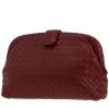 Bottega Veneta  The Lauren pouch  in burgundy intrecciato leather - 00pp thumbnail