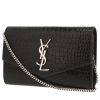 Bolso bandolera Saint Laurent  Uptown en cuero negro - 00pp thumbnail