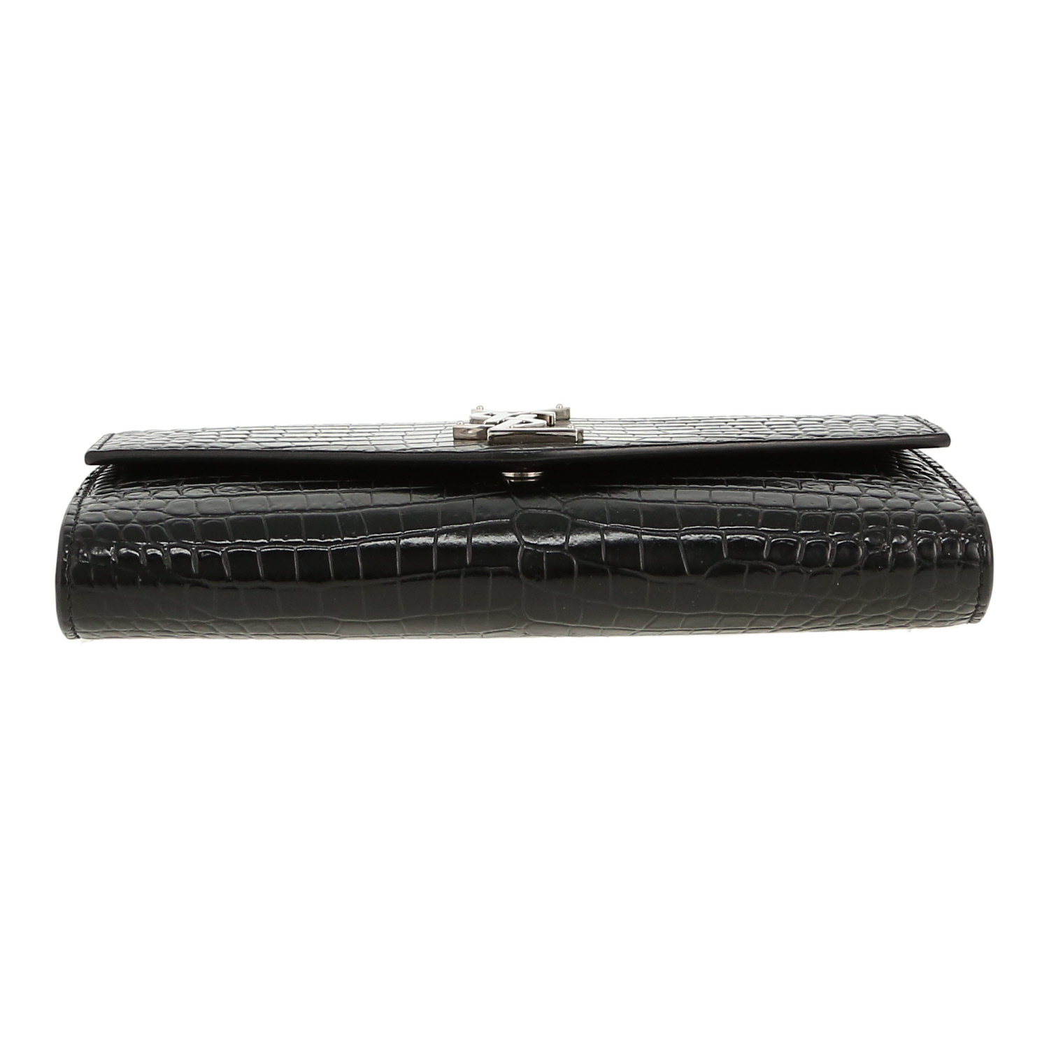 Saint Laurent  Uptown shoulder bag  in black leather - Detail D1