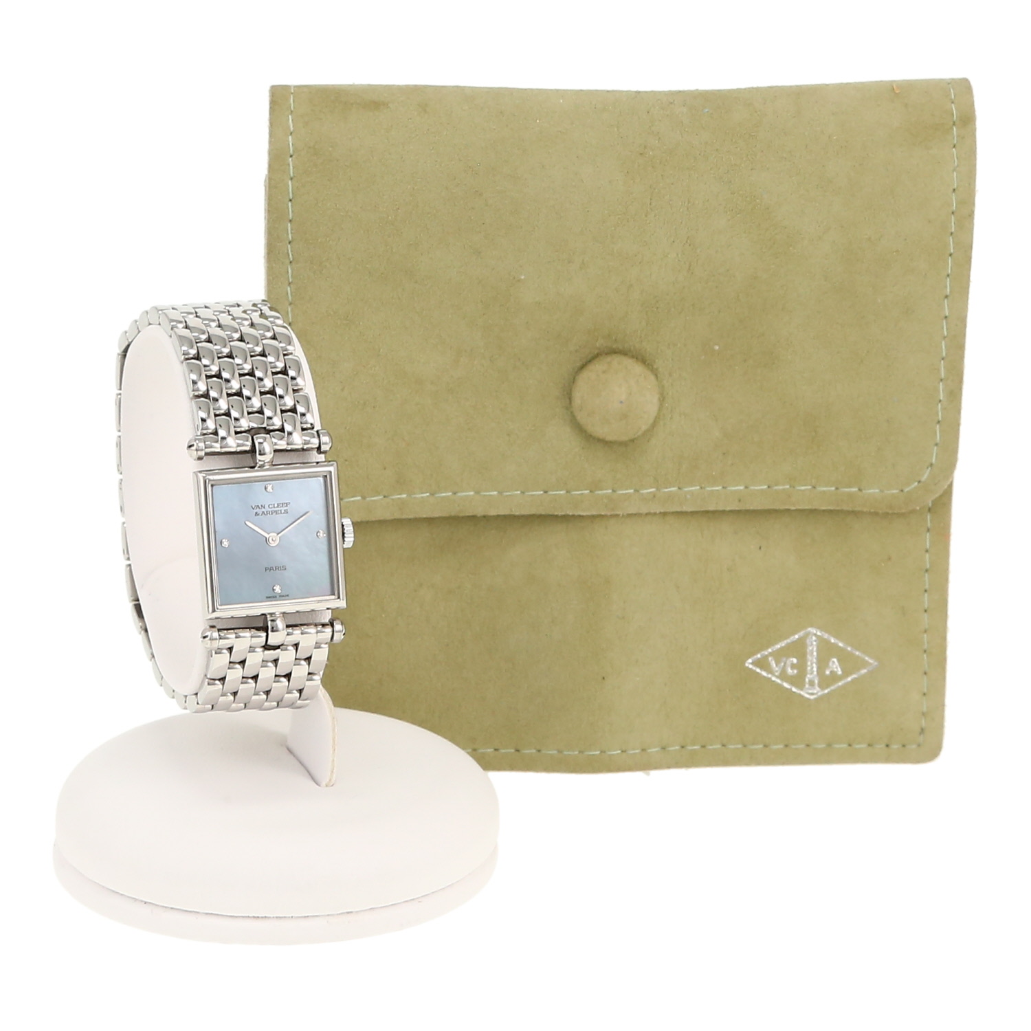 Montre Van Cleef & Arpels Classique en acier Ref: Van Cleef & Arpels - 522642  Vers 1990