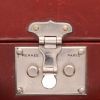 Hermès  Vintage suitcase  in burgundy box leather - Detail D2 thumbnail