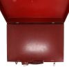 Hermès  Vintage suitcase  in burgundy box leather - Detail D3 thumbnail