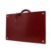 Hermès  Vintage suitcase  in burgundy box leather - Detail D7 thumbnail