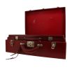 Hermès  Vintage suitcase  in burgundy box leather - Detail D8 thumbnail