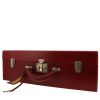 Valise Hermès  Vintage en cuir box bordeaux - Detail D9 thumbnail