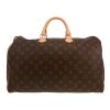 Bolso de mano Louis Vuitton  Speedy 40 en lona Monogram marrón y cuero natural - Detail D4 thumbnail