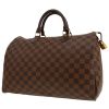 Sac à main Louis Vuitton  Speedy 35 en toile damier ébène et cuir marron - 00pp thumbnail