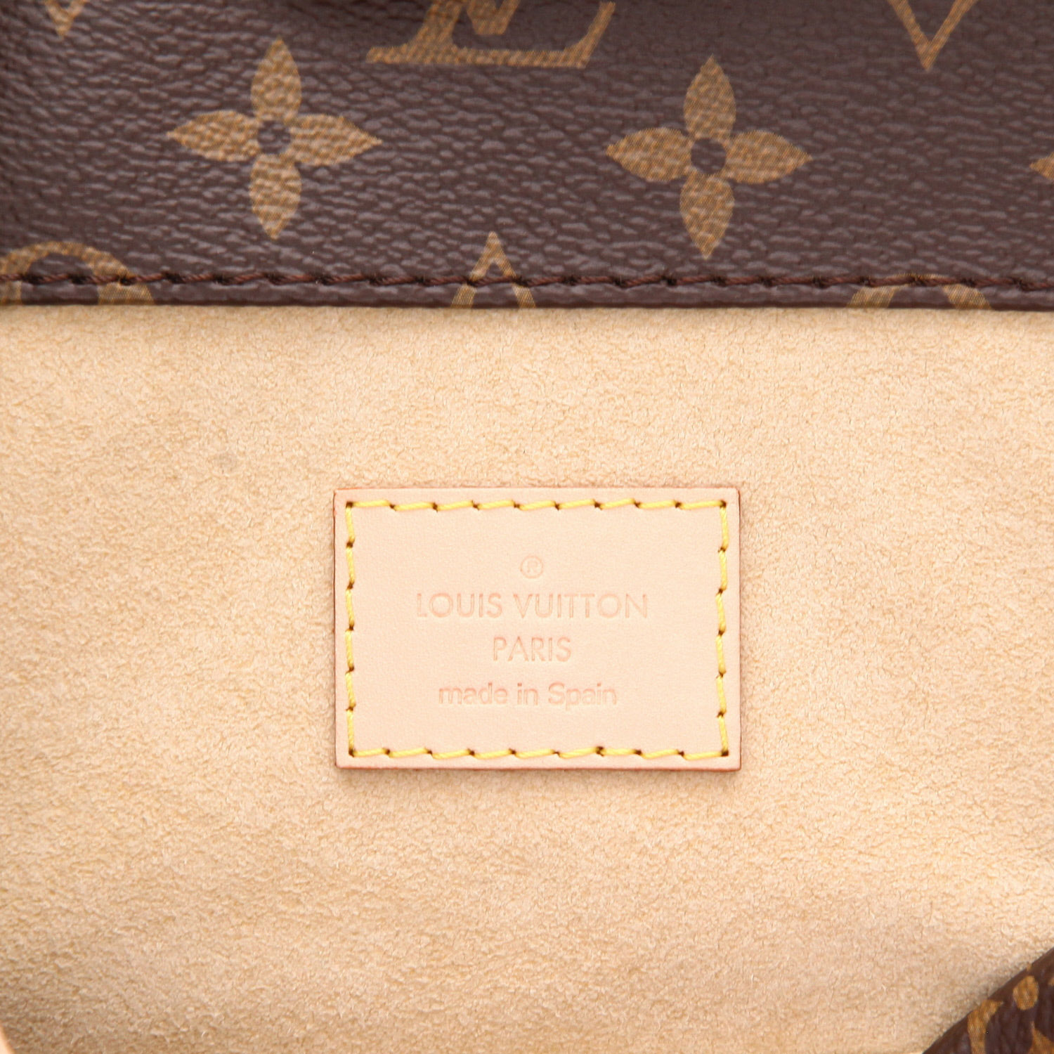 Borsa Louis Vuitton  Artsy modello medio  in tela monogram marrone e pelle naturale - Detail D2