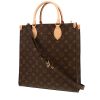 Bolso Cabás Louis Vuitton  Sac Plat en lona Monogram marrón y cuero natural - 00pp thumbnail