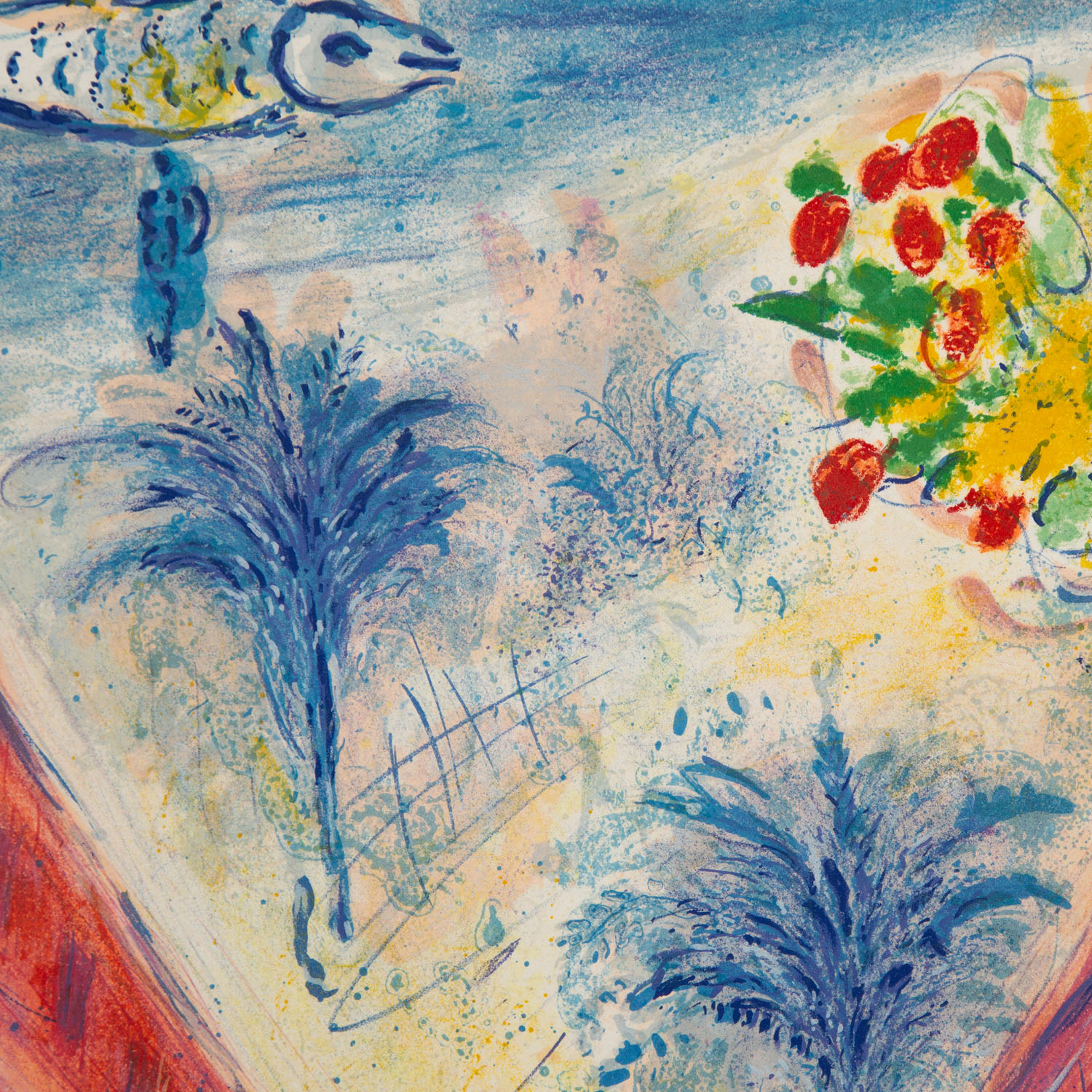 Marc Chagall (1887-1985), Avenue de la Victoire à Nice - 1967 - Detail D2