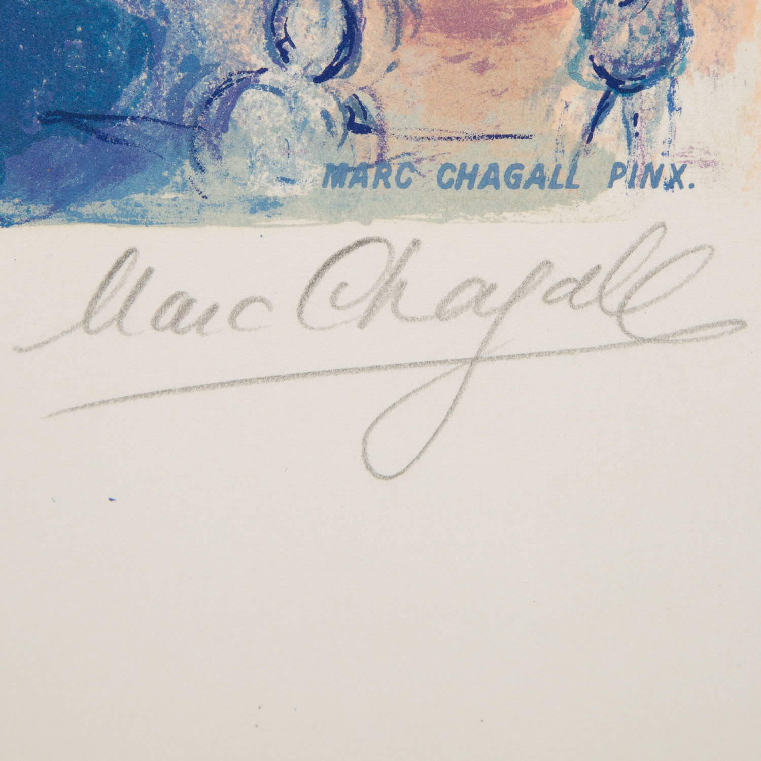 Marc Chagall (1887-1985), Avenue de la Victoire à Nice - 1967 - Detail D3