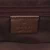 Gucci   handbag  in beige logo canvas  and brown leather - Detail D2 thumbnail