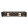 Goyard  Saint Honoré Trunk handbag/clutch  Goyard canvas  and black leather - Detail D1 thumbnail