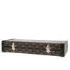 Goyard  Saint Honoré Trunk handbag/clutch  Goyard canvas  and black leather - Detail D4 thumbnail