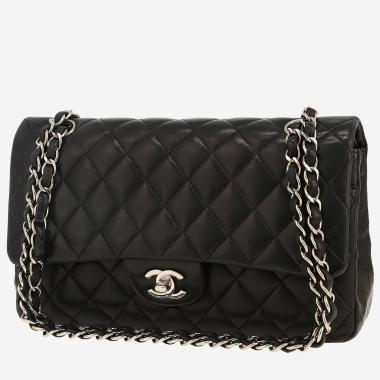 Sac à main Chanel  Timeless Classic en cuir matelassé noir