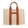 Hermès  Toto Bag - Shop Bag shopping bag  in beige canvas  and gold togo leather - Detail D4 thumbnail