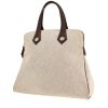 Sac à main Hermès  Heeboo en toile beige et cuir marron - 00pp thumbnail