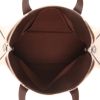 Hermès  Heeboo handbag  in beige canvas  and brown leather - Detail D3 thumbnail