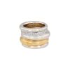 Bague Pomellato Tubolare grand modèle en or jaune, or blanc et diamants - 00pp thumbnail