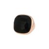 Bague Pomellato Victoria en or rose et jais - 00pp thumbnail