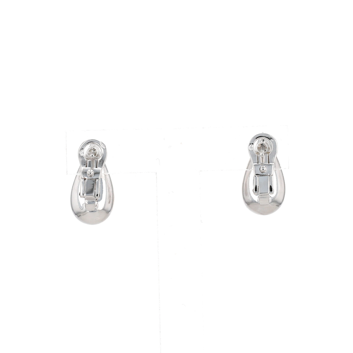 Pendientes Fred  de oro blanco - Detail D4
