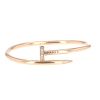 Bracciale Cartier Juste un clou in oro rosa e diamanti - 360 thumbnail