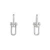 Paire de boucles d'oreilles Tiffany & Co City HardWear large en argent - 00pp thumbnail