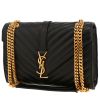 Borsa a tracolla Saint Laurent  Enveloppe modello medio  in pelle martellata nera - 00pp thumbnail
