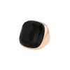 Pomellato Victoria ring in pink gold and jet - 00pp thumbnail